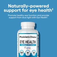 Thumbnail for Physician's Choice Eye Health - Lutein, Zeaxanthin & Bilberry Extract - Supports Eye Strain, Dry Eyes, and Vision Health - 2 Award-Winning Clinically Proven Eye Vitamin Ingredients - Carotenoid Blend