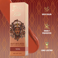 Thumbnail for Juvia's Place Nubian Earth Matte Lipstick Soil - Long Lasting Makeup Moisturizing Lip Color Shades Richly Pigmented Smooth Finish Stay Smudge Proof Beauty Fresh Look Bright Hyaluronic Acid Balm