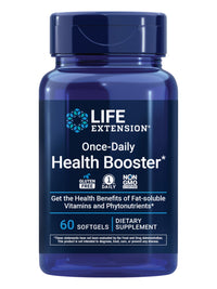 Thumbnail for Life Extension Once-Daily Health Booster - Vitamins & Nutrients Supplement for Whole-Body Health - Vitamin K Complex, Vitamin E, Saffron, Lutein and More - Non-GMO, Gluten-Free - 60 Softgels