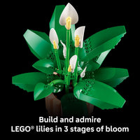 Thumbnail for LEGO Botanicals Peace Lily Flower Building Set for Adults - Gifts for Birthdays - DIY Bedroom, Book Shelf & Office Decor for Women & Men, Ages 18+ - Artificial Flowers Crafting Kit - 11504