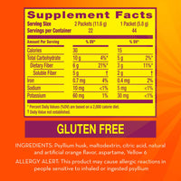 Thumbnail for Metamucil On-the-Go Packets, Sugar-Free, 44 Packets, 4-in-1 Psyllium Husk Fiber Supplement, Orange Flavored, Individual Servings Great for Travel, Fiber Supplement for Digestive Health and Regularity