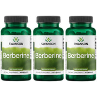 Thumbnail for Swanson Berberine - Supports Metabolic Health & Heart Health* - Contains Standardized Berberine HCl - Non-GMO & Gluten-Free - 60 Vegan Capsules (3 Pack)
