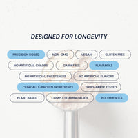 Thumbnail for Blueprint Bryan Johnson Chocolate Protein Powder – Vegan Plant-Based Supplement with Cocoa Powder – Clean Ingredients – 26g Protein per Serving – Non-GMO – 30 Servings