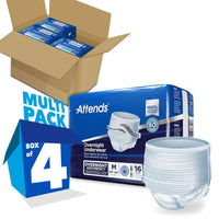 Thumbnail for Attends Overnight Disposable Underwear Pull On with Tear Away Seams Medium, APPNT20, 66, 64 Ct
