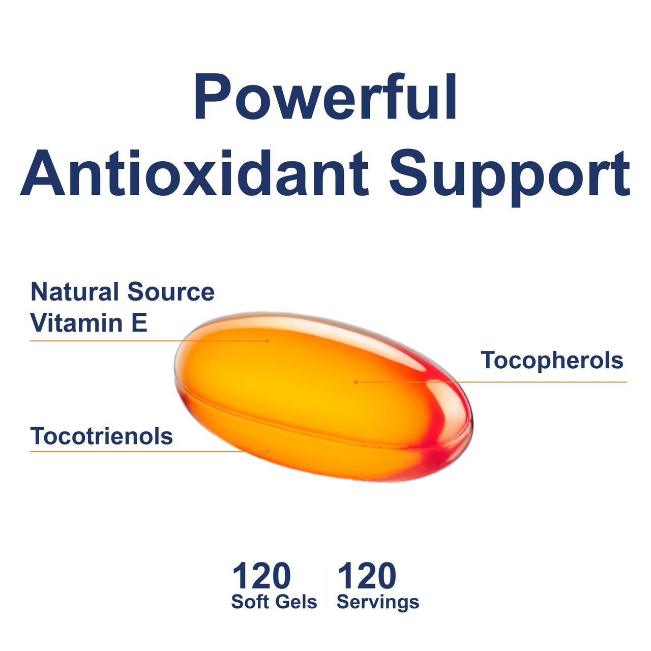 Carlson - E-Gems Elite, 400 IU (268 mg) Vitamin E with Tocopherols and Tocotrienols, Optimal Wellness, 120 Soft Gels