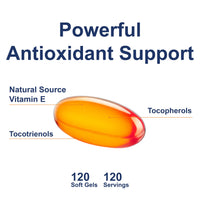Thumbnail for Carlson - E-Gems Elite, 400 IU (268 mg) Vitamin E with Tocopherols and Tocotrienols, Optimal Wellness, 120 Soft Gels