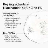 Thumbnail for The Ordinary Niacinamide 10% + Zinc 1%, Smoothing Serum for Blemish-Prone Skin, 1 Fl Oz