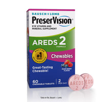 Thumbnail for PreserVision AREDS 2 Eye Vitamins, #1 Eye Doctor Recommended Brand, Chewable Lutein and Zeaxanthin Supplement with Vitamin C, Vitamin E,Zinc, and Copper, Mixed Berry, 60 Tablets