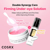 Thumbnail for COSRX Pink Peptides Collagen Hydrogel Eye Patch for Puffy Eyes and Dark Circles, Under Eye Mask, 60 Under Eye Patches, Korean Skin Care