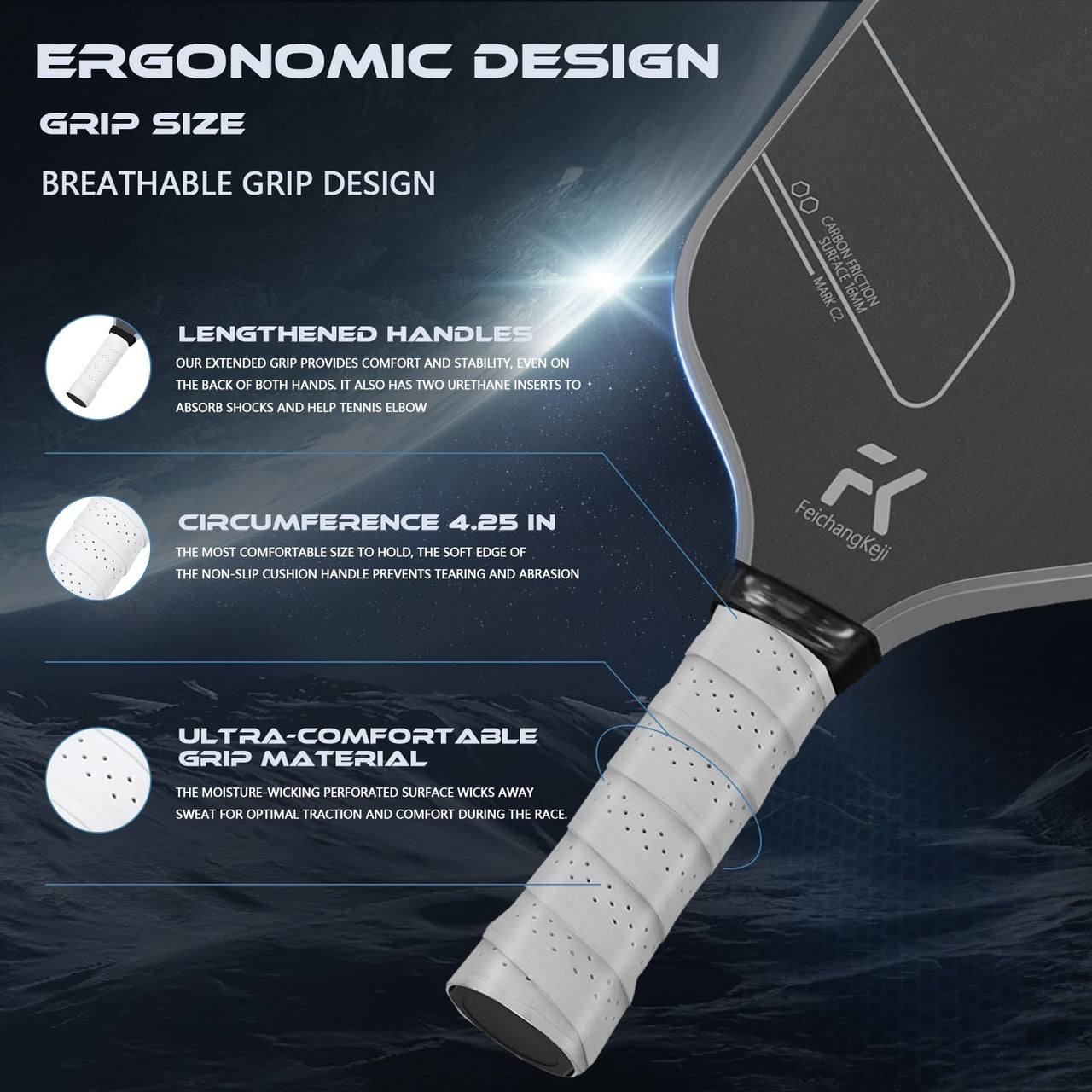 Pickleball Paddles T700 Carbon Fiber Pickleball Paddles Set of 1 and 2 16mm Pickle Ball Rackets 1 and 2 Pack