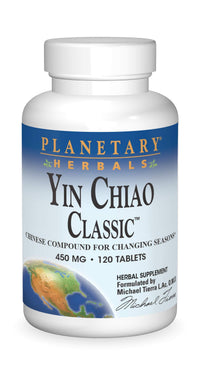 Thumbnail for Planetary Herbals Yin Chiao Classic 450 mg Immune Formulas for Seasonal Support -120 Tablets