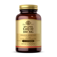 Thumbnail for Solgar Megasorb CoQ-10 100 mg, 90 Softgels - Supports Healthy Aging - Coenzyme Q10 Supplement - Enhanced Absorption - Non-GMO, Gluten Free, Dairy Free - 90 Servings