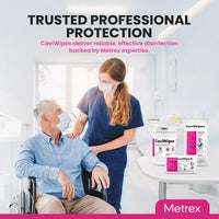 Thumbnail for CaviWipes Disinfectant Wipes – Surface Disinfecting Wipes for Professional Cleaning in Healthcare & Laboratory Settings – 160 Count per Canister, 12 Canisters/Case
