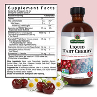 Thumbnail for Nature's Answer Tart Cherry 8 Ounce Liquid | Promotes Recovery & Sleep | Rich in Anthocyanins | Non GMO | Gluten Free | Vegan