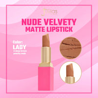 Thumbnail for Juvia's Place The Nude Velvety Matte Lipstick Lady - Nude, Long-lasting, Rich-Color Lip Makeup, Creamy Lipstick with Matte Finish, Beauty & Lip Products