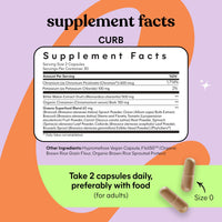 Thumbnail for Lemme Curb Cravings, Improve Carb Metabolism, Support Weight Management w/Clinically Studied Chromium Picolinate, Bitter Melon, Ceylon Cinnamon & Greens Blend I Drug-Free (30-Day Supply)