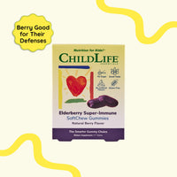 Thumbnail for CHILDLIFE ESSENTIALS Elderberry Super-Immune SoftChew Gummies for Kids - Immune Support with Vitamin C & Vitamin D3, Elderberry Immune Supplement for Babies, Toddlers & Children - Berry, 27 Softchews