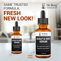 Thumbnail for Dr. Berg Scalp & Hair Serum (Improved Formula) with Vitamin D3 & E - Clinically Tested, Paraben- and Sulfate-Free Hair Oil for Women & Men - Includes Rosemary Oil, Castor Oil & Jojoba Oil - 2 Fl oz