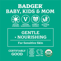 Thumbnail for Badger Pregnant Belly Oil, Organic Stretch Mark Oil Soothes & Prevents Stretch Marks, Vegan Hypoallergenic Non-Greasy w/Jojoba, Coconut, Rose & Vanilla, 4 fl oz Glass Bottle