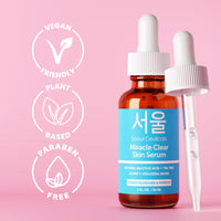 Thumbnail for SeoulCeuticals Korean Acne Serum, Skin Care Treatment for Acne Prone Skin - Rapid Action Salicylic Acid, Tea Tree & Clove For Even Skin Tone 1oz