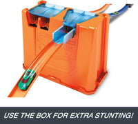 Thumbnail for Hot Wheels Toy Car Track Builder Playset, Deluxe Stunt Box with 25 Component Parts & 1:64 Scale Vehicle (Amazon Exclusive)