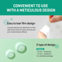 Thumbnail for SOME BY MI 30 Days Miracle Clear Spot Patch - Pack of 1, 18 Counts, 2 Size(10mm 9Counts, 12mm 9Counts) - Invisible Hydrocolloid Skin Trouble and Pimple Patch with No Irritation - Korean Skin Care