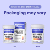 Thumbnail for Physician's CHOICE Mood Support Probiotic - Supports a Balanced Mood, Healthy Stress Response & Digestive Health with Prebiotics, Ashwagandha, Vitamin B12, Folate - for Men & Women - 30ct