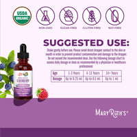 Thumbnail for MARYRUTH'S Elderberry Liquid Drops for Adults & Kids | Immune Support | Antioxidant | Overall Wellness | Elder Berry Extract | USDA Organic | Sugar Free | Vegan | Non-GMO | Gluten Free | 1 Fl Oz