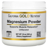 Thumbnail for Magnesium Powder Beverage, as Magnesium Citrate, Unflavored, Pure Powder, 10 oz (283 g)
