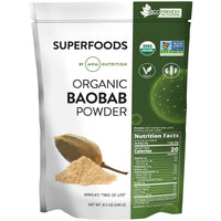 Thumbnail for MRM Organic Baobab Powder - For Women & Men - USDA Organic Baobab Fruit Powder Superfood with Fiber, Antioxidants & Vitamin C for Smoothies, Juices & Daily Nutrition, Vegan, Gluten-Free - 40 Servings