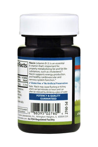 Thumbnail for Carlson - Niacin, 50 mg, Supports Cholesterol Metabolism, Energy Production, Heart Health, Nerve Function, 100 Tablets