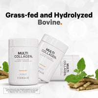 Thumbnail for Codeage Multi Collagen Protein Capsules & Powder Peptides + Women’s Daily Multivitamin Bundle, 25+ Multivitamins & Minerals, Omega-3, Enzymes, Probiotics, Vitamin C, Zinc, Biotin, Non-GMO Supplement