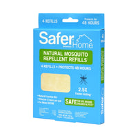 Thumbnail for Safer Home Natural Mosquito Repellent Refills - 4 Refills Pads Included - SH1200R4R - 48 Hours Total Insect Protection - Natural Insect Repellent - Includes 4