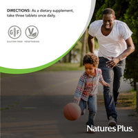 Thumbnail for NaturesPlus Source of Life GOLD Chewables - 90 Vegetarian Tablets - Tropical Fruit Flavor - Whole Food Multivitamin Supplement - Gluten Free - 30 Servings