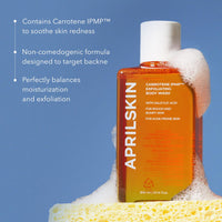 Thumbnail for APRILSKIN Carrotene IPMP™ Exfoliating Body Wash | Salicylic Acid Body Wash Improve Rough & Bumpy Skin, Body Acne, Keratosis Pilaris with Niacinamide & Ceramides | Vegan & Cruelty-free | 10.14 fl.oz