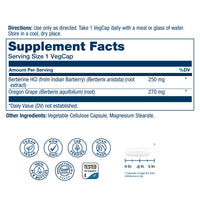 Thumbnail for SOLARAY Berberine 250mg - Berberine Supplement for a Healthy, Active Lifestyle - with Berberine HCl from Indian Barberry Plus Oregon Grape - Vegan, Non-GMO, 60-Day Guarantee - 60 Servings, 60 VegCaps