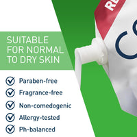 Thumbnail for CeraVe Hydrating Cream To Foam Cleanser, Makeup Remover Face Wash For Dry Skin, Foaming Facial Cleanser With Hyaluronic Acid, Normal To Dry Skin, Fragrance Free & Non Comedogenic, 16 Ounce Refill