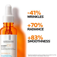 Thumbnail for La Roche-Posay Pure Vitamin C Serum For Face With Hyaluronic Acid & Salicylic Acid, Hydrating & Brightening Serum, Boost Radiance & Reduce Wrinkles, Paraben Free