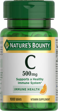 Thumbnail for Nature's Bounty Vitamin C Tablets, Vitamin Supplement, Supports a Healthy Immune System, 500mg, 100 Count