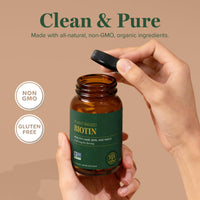 Thumbnail for Global Healing Center - Biotin (Vitamin B7) Biotin for Hair Growth Supplement Vitamins, Supports Radiant Skin, and Stronger Nails, Hair Loss Vitamins for Women and Men, More Than The 1000mcg