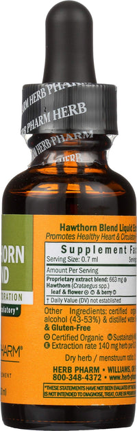 Thumbnail for Herb Pharm, Hawthorn Blend, 1 Fl Oz