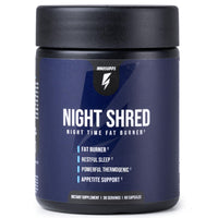 Thumbnail for InnoSupps Night Shred Fat Burner and Natural Sleep Support | Ashwaganda, 5-HTP, CLA, Melatonin | Appetite Suppressant | Weight Loss Support Nighttime Fat Burning (60 Vegetarian Capsules)