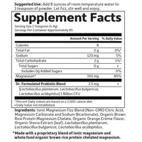 Thumbnail for Garden of Life Dr. Formulated Whole Food Magnesium 419.5g Powder - Orange, Chelated, Non-GMO, Vegan, Kosher, Gluten & Sugar Free Supplement with Probiotics - Best for Anti-Stress, Calm & Regularity