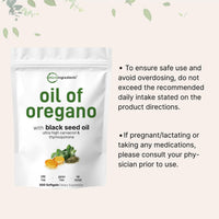 Thumbnail for Micro Ingredients Oil of Oregano Softgels, 300 Count | 2 in 1 Formulated with Black Seed Oil | 4X Strength Carvacrol & Thymoquinone | Plant Based, Non-GMO