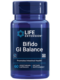 Thumbnail for Life Extension Bifido GI Balance, probiotics, Bifidobacterium longum BB536® (2 Billion CFU), Support Healthy Gut & Digestive Health, Gluten-Free, Non-GMO, Vegetarian, 60 Capsules
