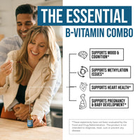 Thumbnail for L Methyl Folate 15mg Plus Methyl B12 Cofactor – Organic Berry Flavor, High Potency Liquid Sublingual Active 5-MTHF Form - Supports Mood, Methylation, Cognition – Bioactive Forms Vitamin B9 & B12 (1oz)