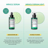 Thumbnail for SOME BY MI AHA BHA PHA 30 Days Miracle Serum Light - 1.69oz, 50ml - Daliy Exfoliating Salicylic Acid Serum for Pore and Blackhead Care - Centella & Niacinamide for Skin Soothing - Korean Skin Care