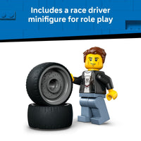 Thumbnail for LEGO City Hot Rod Race Car Building Toy for Kids - Pretend Play Set for Boys & Girls, Ages 5+ - Toy Car W/Racecar Driver Minfigure - Gift Idea for Birthdays - 60485