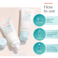Thumbnail for Avène Cleanance HYDRA Soothing Cream, Rich Moisturizer, Adjunctive Care for Drying Acne Treatments, 1.3 oz.