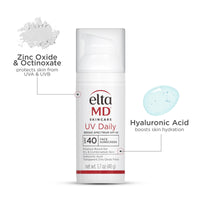 Thumbnail for EltaMD UV Daily SPF 40 Face Sunscreen Moisturizer with Zinc Oxide, Daily Face Moisturizer with SPF, Sunscreen, For Dry Skin 1.7 oz Pump
